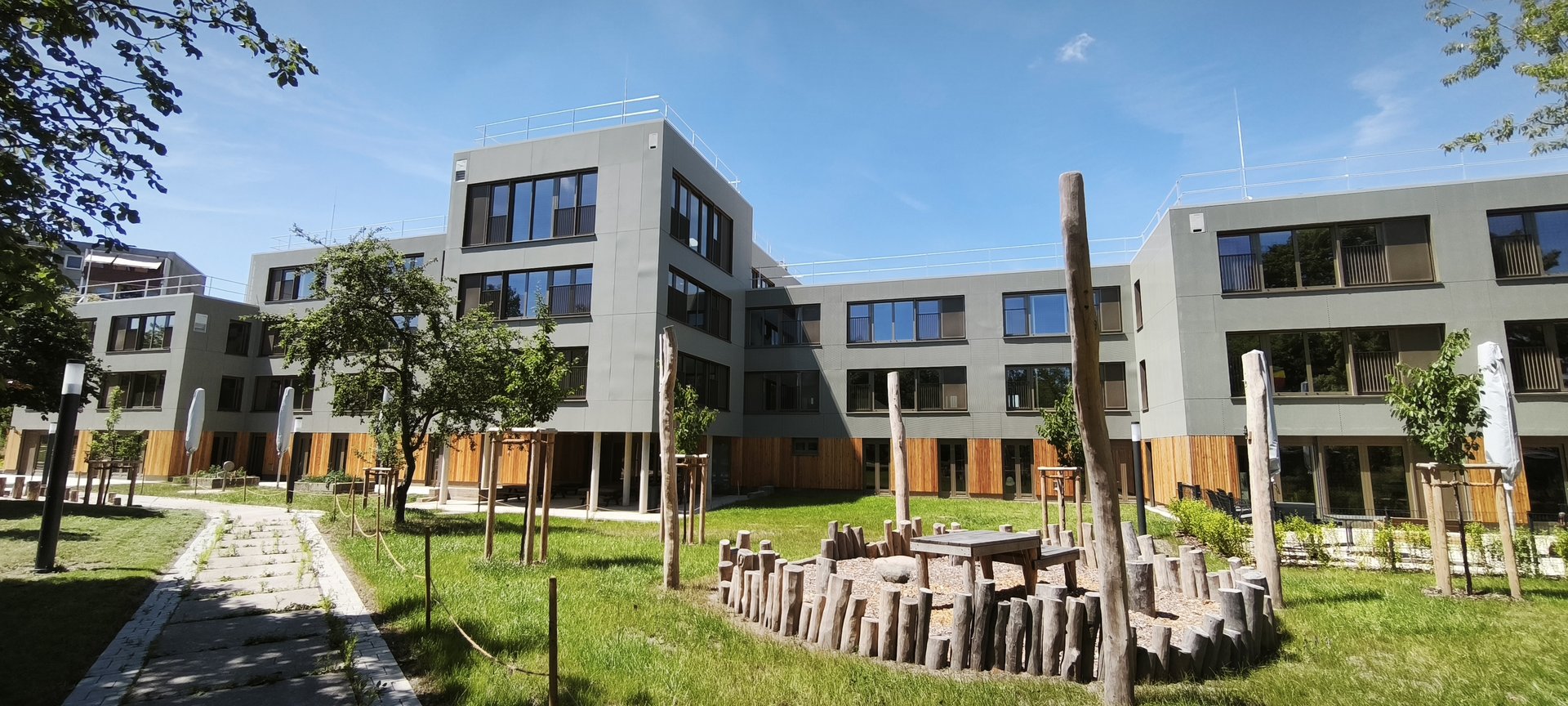 Gartenansicht Kinder- und Familienhaus